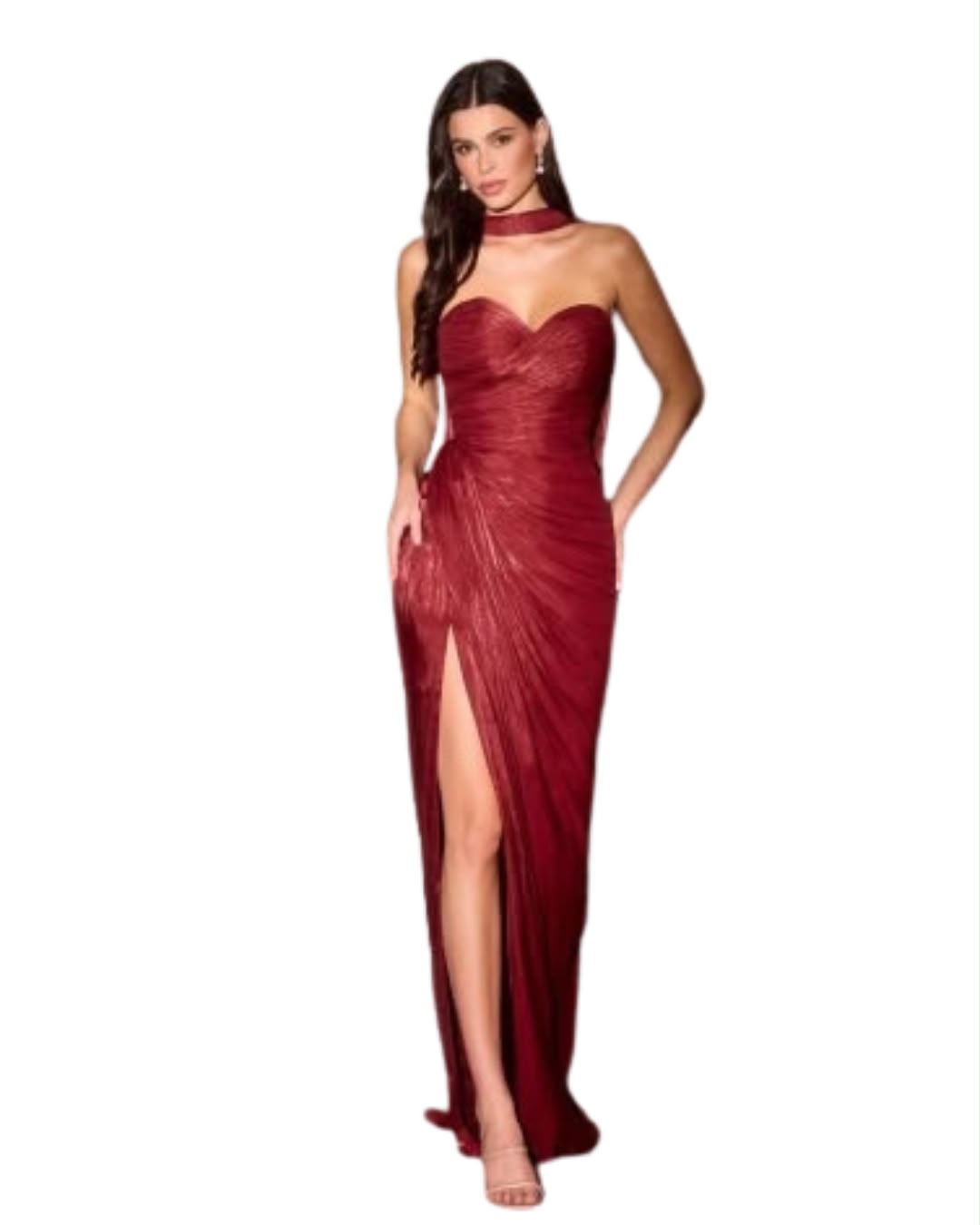 Vestido Vino Strapless para Boda – Invitée No. 31