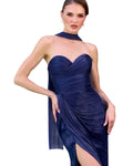 Vestido Azul Navy Strapless para Boda – Invitée No. 32