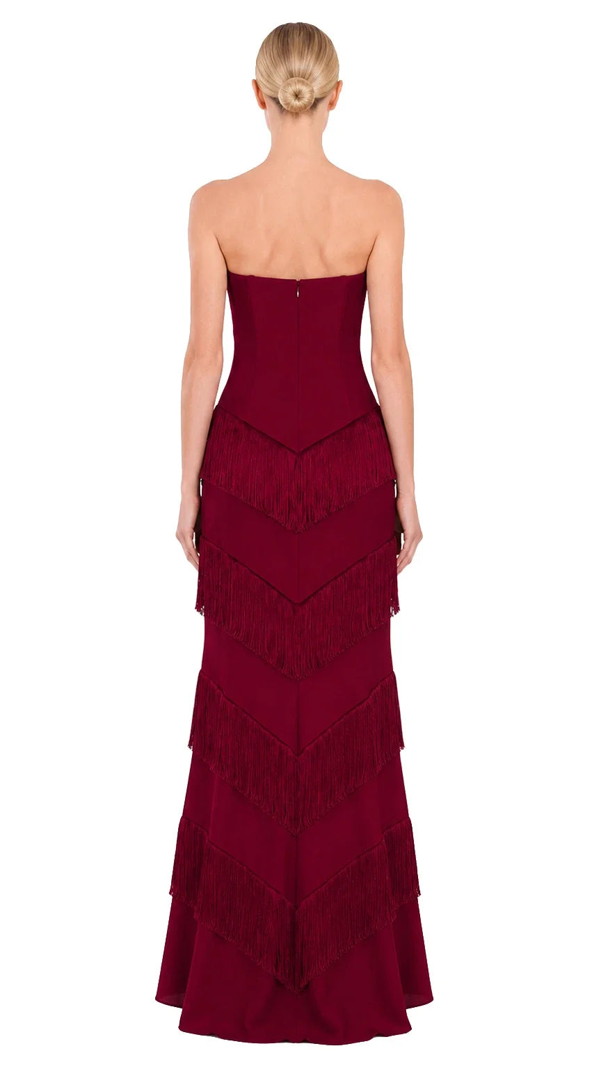 Vestido Strapless Vino para Boda – Invitée No. 36