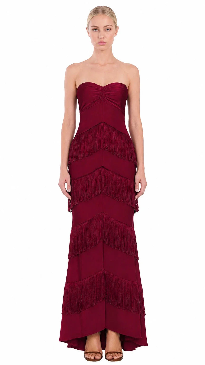 Vestido Strapless Vino para Boda – Invitée No. 36
