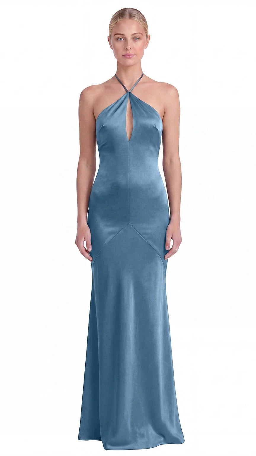 Vestido Halter Celeste para Boda – Invitée No. 35